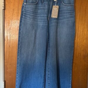 Madewell Wide Leg Crop Jeans